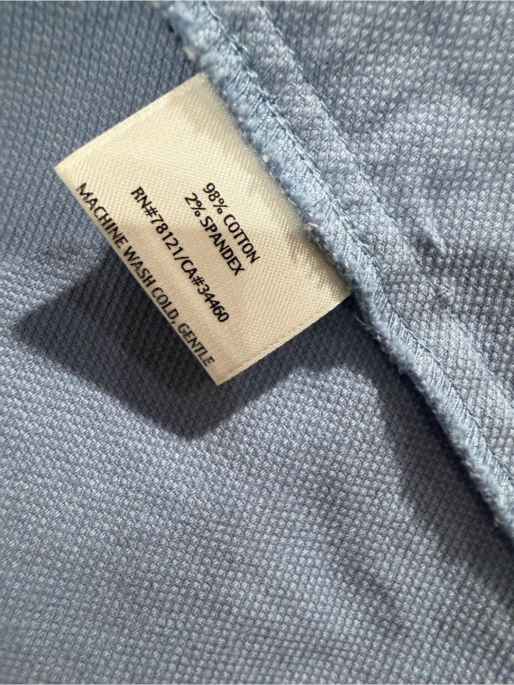 Eileen Fisher Powder Blue Cotton Blend Jacket - Picture 8 of 9
